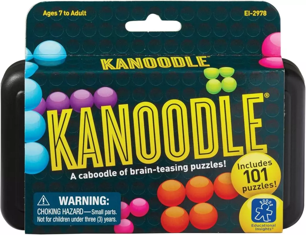 Kanoodle 3D Brain Teaser Puzzle: Engaging Educational Game for Children 7 and Up, Enhances Critical Thinking and Problem-Solving Skills.