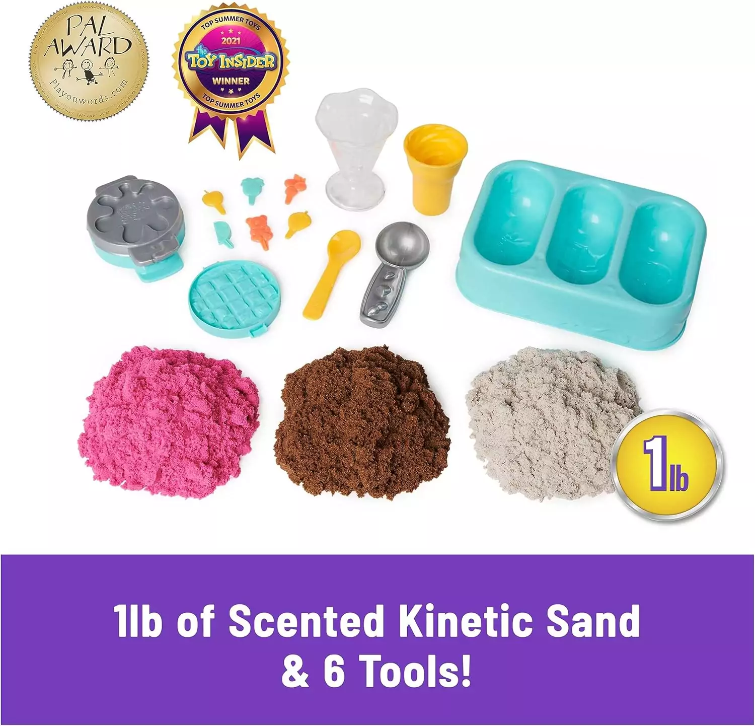 Colorful Kinetic Sand Ice Cream Treats: Scented Educational Play Sand for Kids. Enhance Creativity and Sensory Skills with Safe, Vibrant Sand.