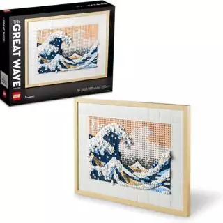 LEGO Art Hokusai 3D Ocean Wall Kit: Enhance STEM classroom design with this creative ocean-themed building set, ideal for artistic learning.