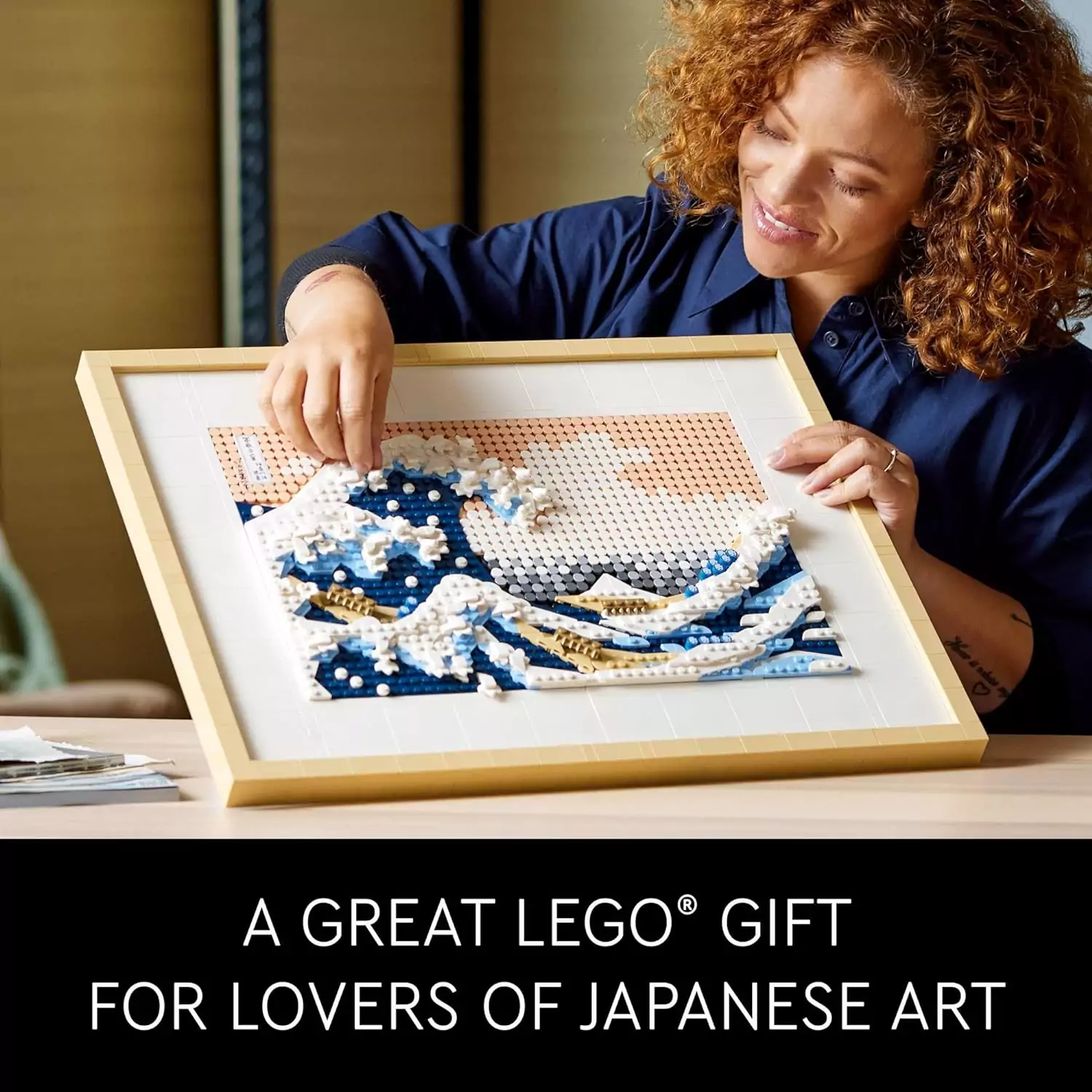 Enhance STEM learning with this Lego Art Hokusai 3D Ocean Wall Art, perfect for classroom projects focusing on creativity and artistic expression.
