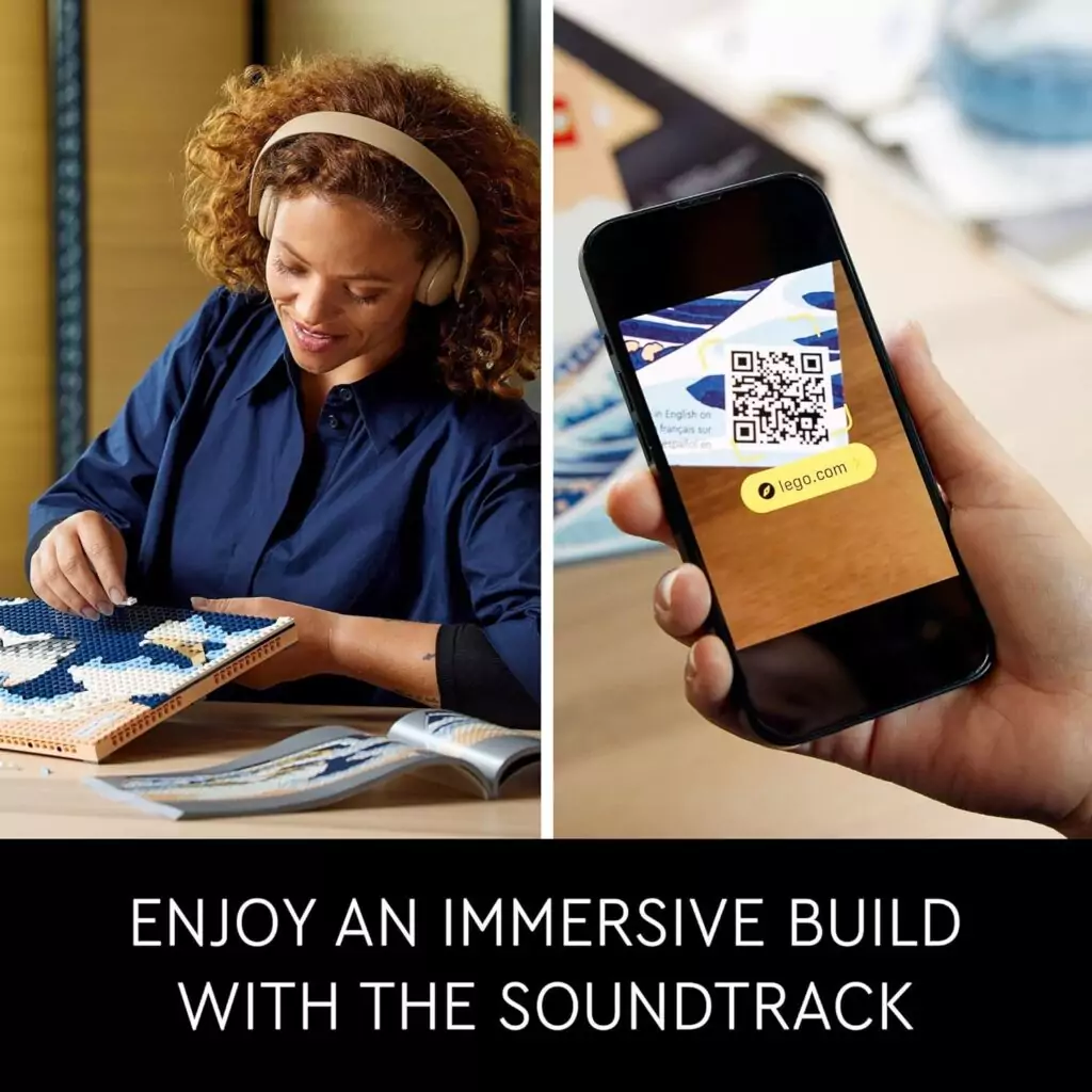 Lego Art Hokusai 31208 offers a stimulating blend of STEM learning and creativity, featuring unique 3D ocean wall art projects for dynamic engagement.