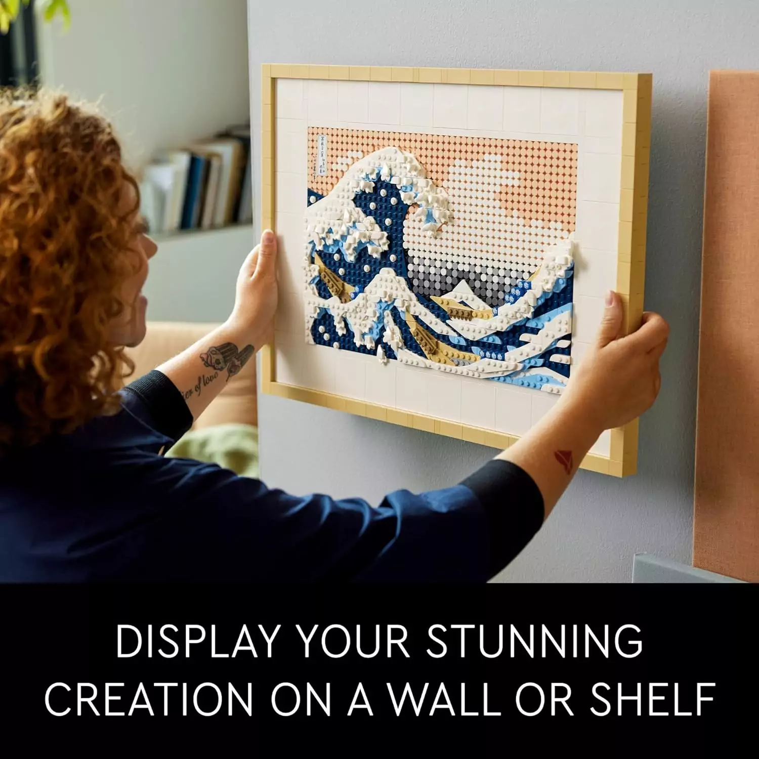 Lego 3D Hokusai Ocean Kit: Enhance STEM learning with this creative classroom tool, featuring an iconic wave design for artistic expression.