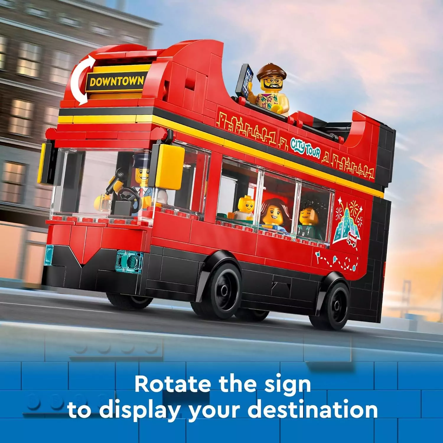 Lego City Double Decker Bus Toy for Kids 7+: Buildable Red Bus Set for Young Builders, Encouraging Creativity and Imagination