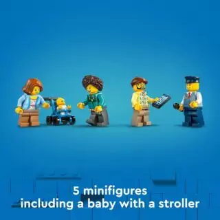 LEGO City Red Double-Decker Bus Set: Creative Building Toy for Kids Age 7+. Enhance learning with this Educational Urban Transport Playset Model.