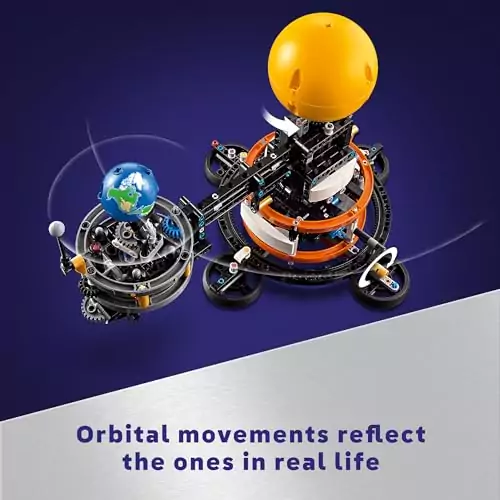 LEGO Technic Earth-Moon Orbit Set: Engaging STEM Kit for Kids. Explore Space Science with Hands-On Building and Orbital Mechanics Learning.