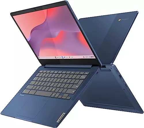 Lenovo 14-Inch FHD Touchscreen Chromebook: Ultra-Slim, 8-Core Performance Laptop for Educators Seeking High-Quality Computing and Portability.