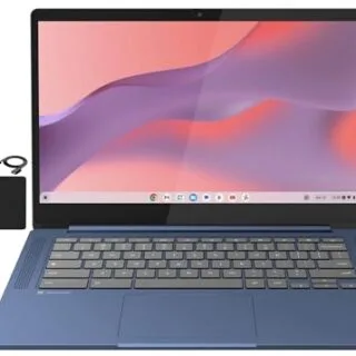 Lenovo 14-Inch FHD Touchscreen Chromebook: Slim, lightweight laptop for educators, delivers 8-core performance ideal for teaching and learning needs.