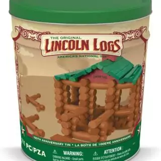 Celebrate Lincoln Logs' 100th Anniversary with this Vintage Collectors Edition. Includes 111 classic wood pieces for preschool builders. Perfect for creative play.
