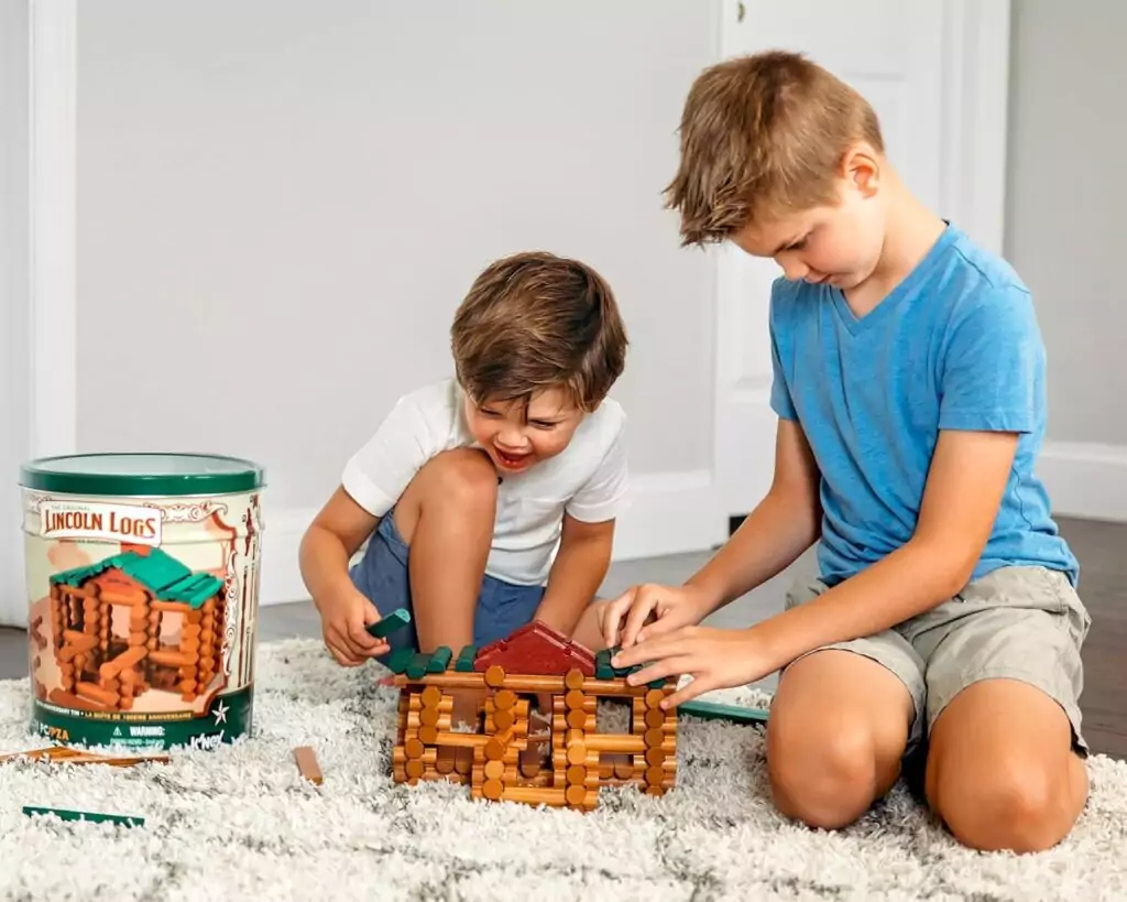 Celebrating 100 years, the Lincoln Logs Real Wood Building Set offers preschoolers a classic, hands-on construction experience with authentic materials.