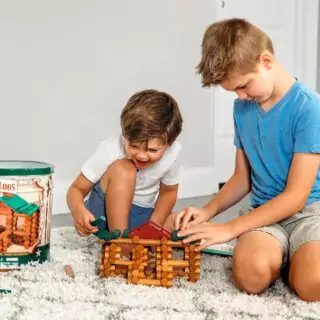 Celebrating 100 years, the Lincoln Logs Real Wood Building Set offers preschoolers a classic, hands-on construction experience with authentic materials.