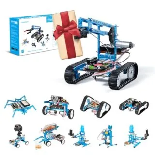 Makeblock mBot Ultimate 10-in-1 Coding Robot Kit: App-controlled, educational, and interactive toy for kids to learn coding and robotics effectively.