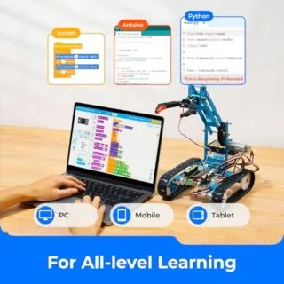 Interactive Learning with Makeblock mBot Ultimate 10-in-1 Coding Robot Kit for Kids - Engaging STEM Education, Build and Program with Ease
