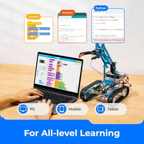 Interactive Learning with Makeblock mBot Ultimate 10-in-1 Coding Robot Kit for Kids - Engaging STEM Education, Build and Program with Ease
