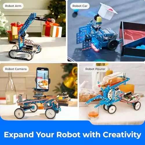 Makeblock mBot Ultimate Robot Kit: An interactive coding toy with app control designed for children's educational play and STEM learning.