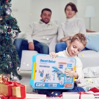 Enhance learning with the Makerzoid Coding Robot Kit for Kids, featuring 200-in-1 STEM educational toys and remote control for fun exploration.