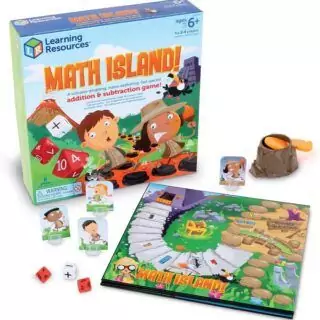 Interactive Math Island Game: Stimulate Kids' Learning with Outdoor Addition and Subtraction Fun, an Engaging Educational Tool