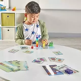 Mathlink Cubes Numberblocks 1-10: Vibrant Preschool Math Toys for Interactive Learning and Counting, Enhancing Early Numeracy Skills through Play