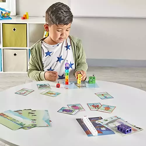 Mathlink Cubes Numberblocks 1-10: Vibrant Preschool Math Toys for Interactive Learning and Counting, Enhancing Early Numeracy Skills through Play
