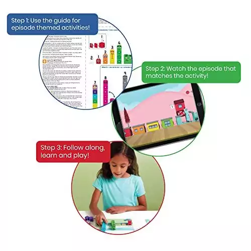 Enhance preschool math skills with the MathLink Cubes Numberblocks 1-10 set, perfect for hands-on counting activities and early math exploration.