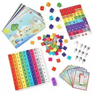 MathLink Cubes: Numberblocks 1-10 Set for Preschoolers - Boost Counting Skills with Educational Toys for Engaging Early Math Activities