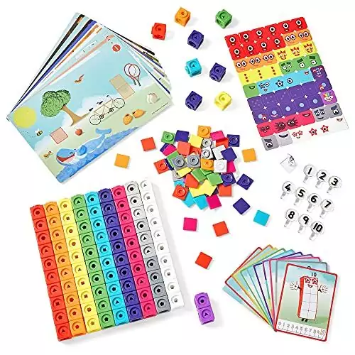 MathLink Cubes: Numberblocks 1-10 Set for Preschoolers - Boost Counting Skills with Educational Toys for Engaging Early Math Activities