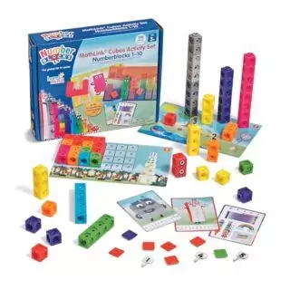 Mathlink Cubes Numberblocks Set 1-10: Interactive Educational Toy for Preschoolers Promoting Engaging Math Activities and Counting Skills Development