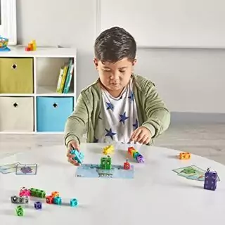 Colorful MathLink Cubes Numberblocks Set for Preschoolers: Engage Young Learners with Fun Counting and Math Activities for Early Skill Development