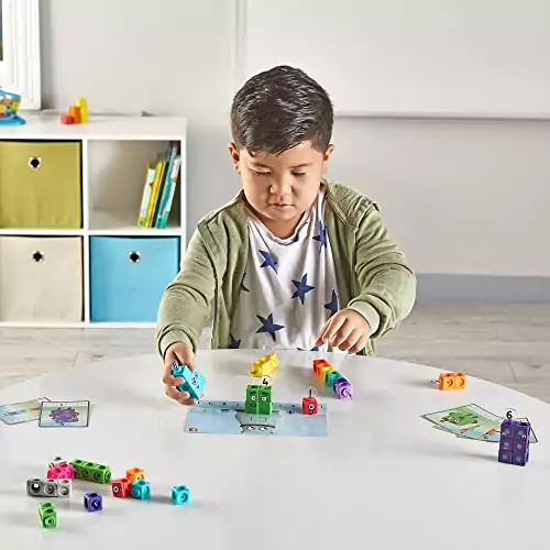 Colorful MathLink Cubes Numberblocks Set for Preschoolers: Engage Young Learners with Fun Counting and Math Activities for Early Skill Development