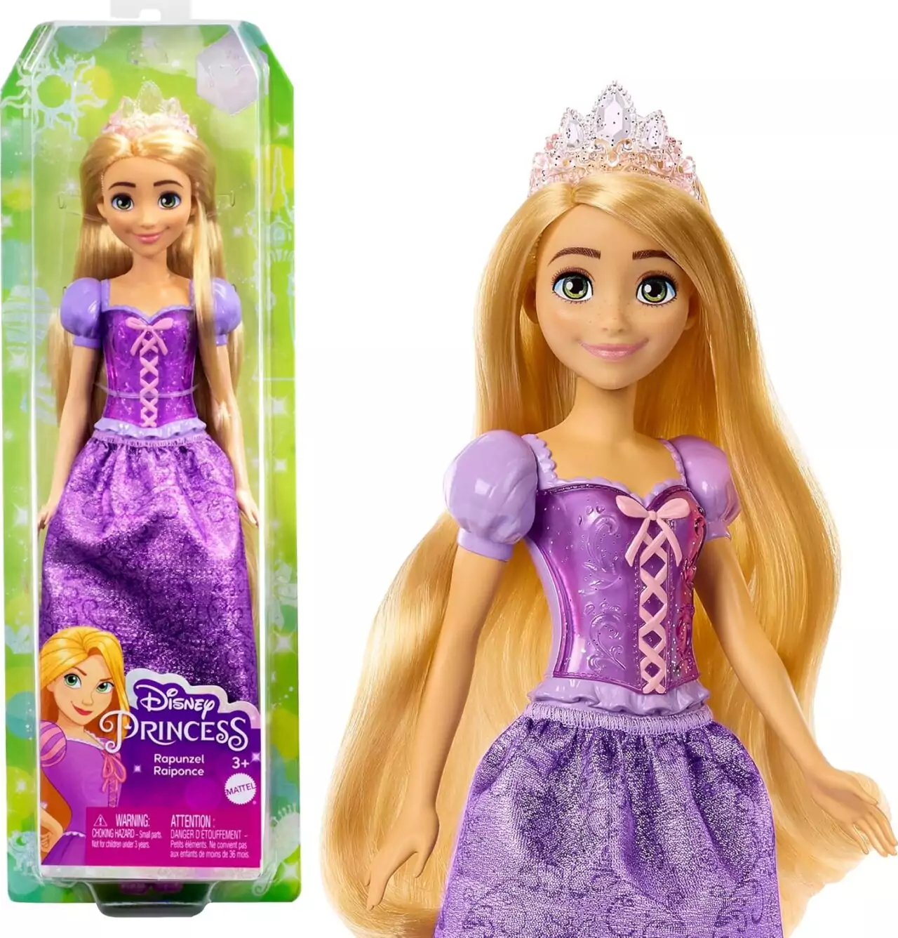 Explore endless imaginative play with the Mattel Disney Princess Rapunzel Doll, featuring dazzling fashion attire designed to inspire creativity and engagement.