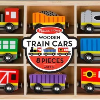 Enhance skill development and imaginative play with this educational wooden magnetic train set, designed to engage young learners in a fun and interactive way.