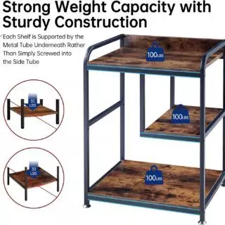 Compact Mobile Printer Stand with Wheels: Ideal 22x18 Storage Solution for Home Offices and Educators Seeking Efficient Organization Solutions