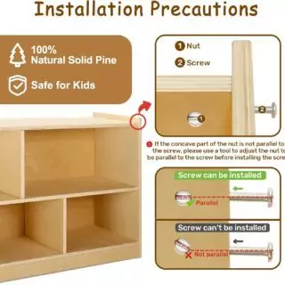 Montessori Class Storage: Five-Section Shelving Unit for Children's Toys and Books, Ideal for Organizing Educational Materials and Promoting Learning.