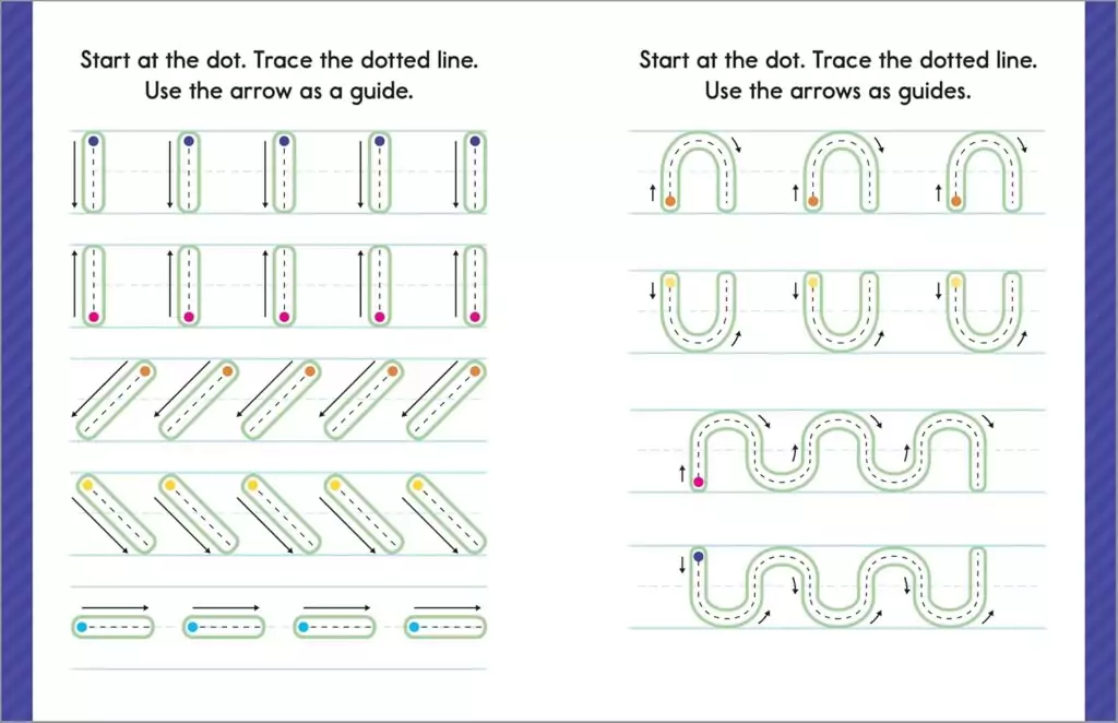 Children's Writing Workbook: Boost Pen Control Skills, Practice Letter Tracing, and Enjoy Engaging, Colorful Illustrations for Learning Fun.