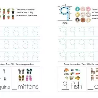 Children's writing workbook for developing pen control and tracing letters, enhancing educational practice and handwriting skills.
