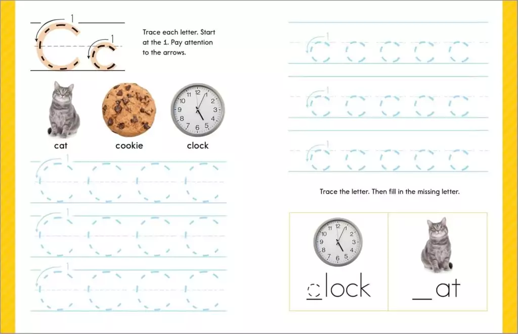 Enhance children's pen control and letter tracing abilities with an engaging learning workbook designed to improve handwriting and fine motor skills.