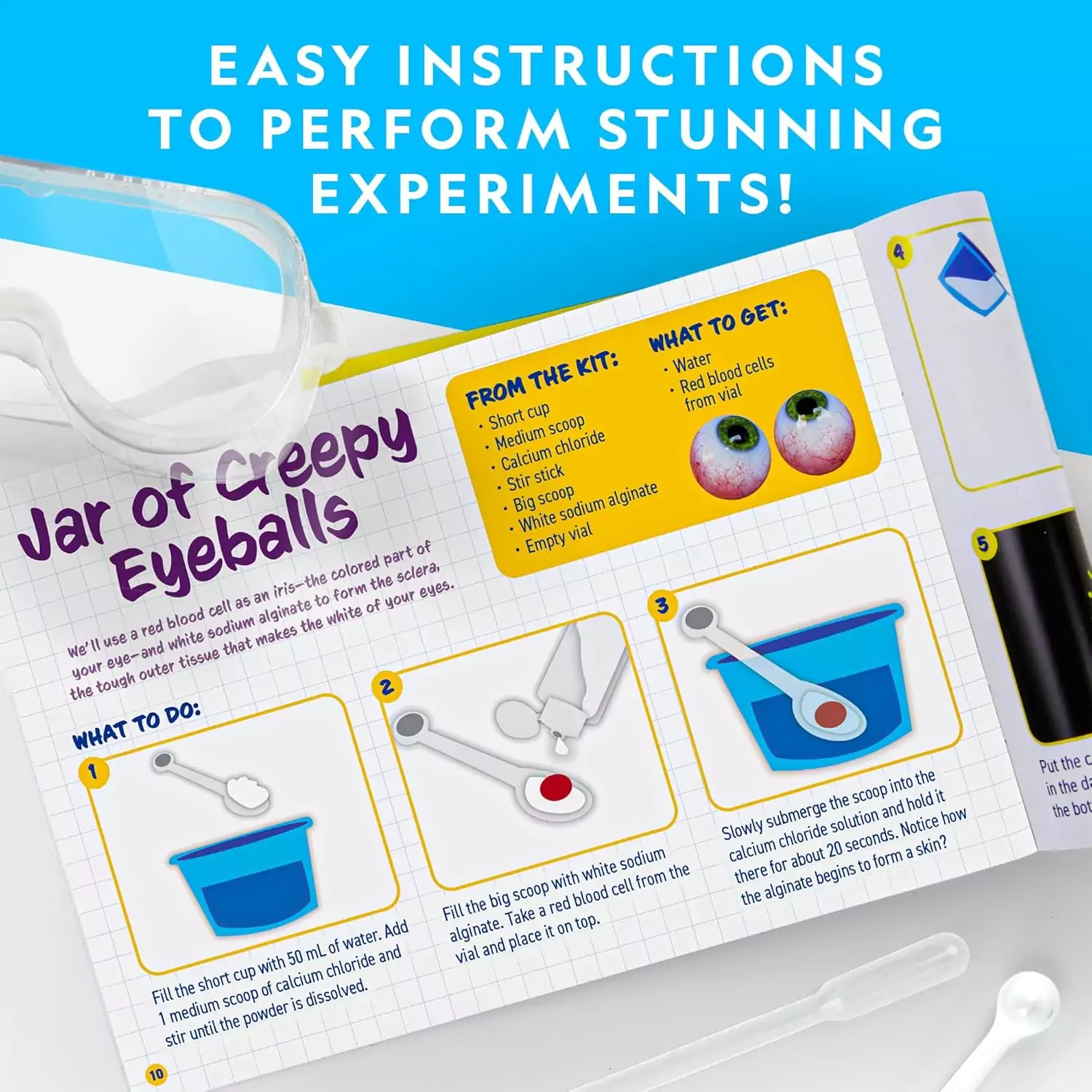 National Geographic Gross Science Kit features 45 hands-on experiments designed for educational engagement and fun, ideal for interactive classroom activities.
