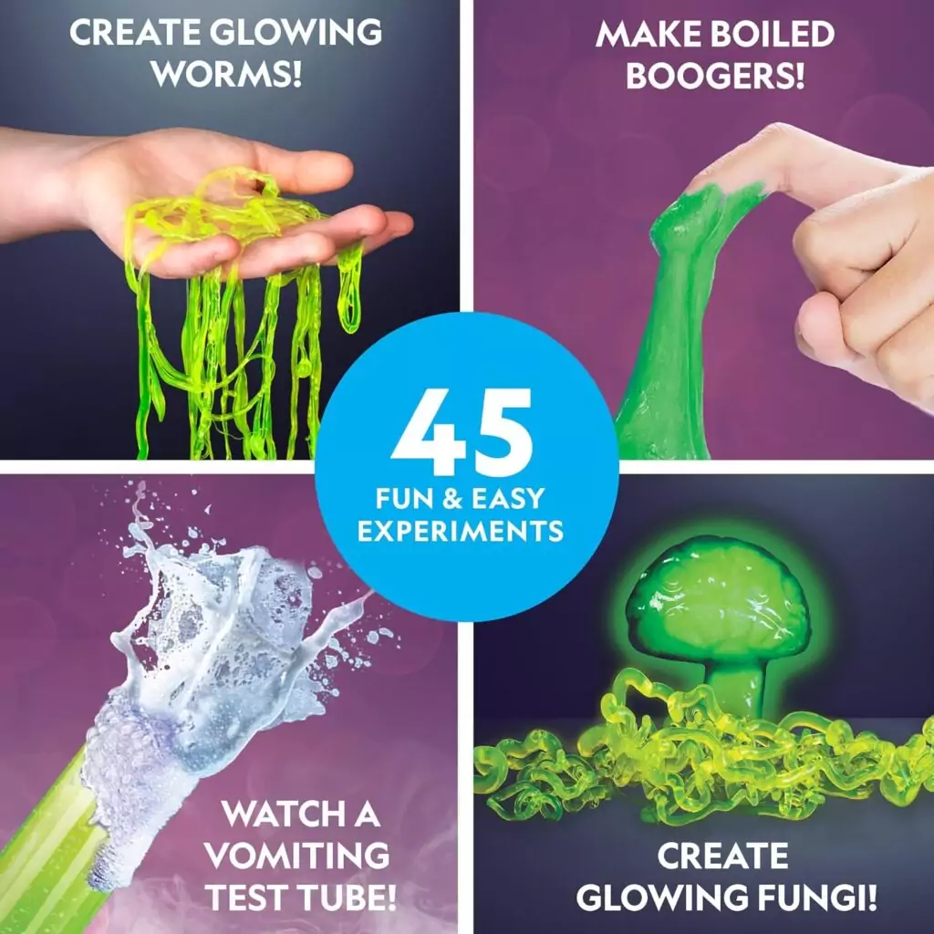 National Geographic Gross Science Kit offers 45 interactive experiments designed for engaging classroom learning and hands-on scientific exploration.