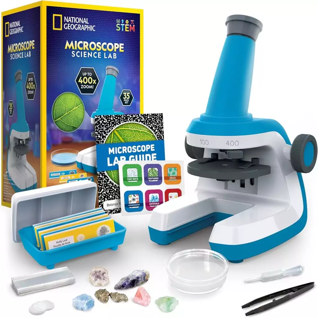 National Geographic Kids Microscope Kit: An ideal educational tool for young scientists to explore and learn about microbiology.