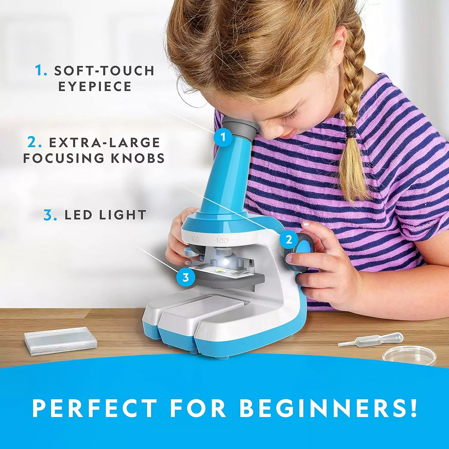 National Geographic Kids Microscope Kit: Inspire young scientists with this educational tool, perfect for budding microbiologists and curious beginners.