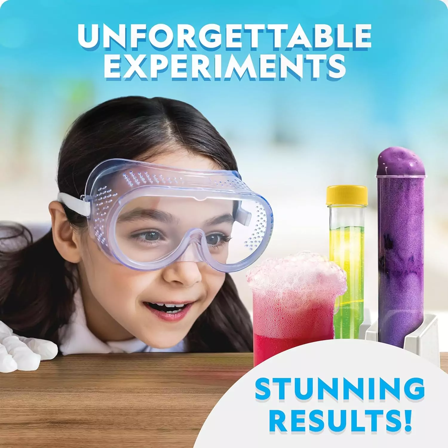 Engage young minds with our DIY Science Kit, featuring 100 interactive experiments designed to inspire creativity and foster hands-on learning.