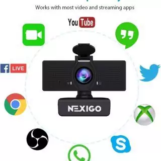 NexiGo N60 1080p HD Camera with built-in Microphone and Adjustable Field of View perfect for Teachers and Online Learning Environments.