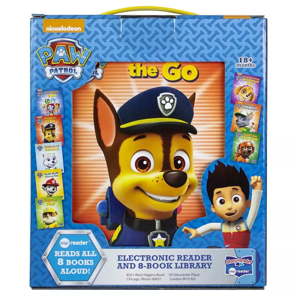 Engage kids with Nickelodeon's Paw Patrol Interactive Storybook featuring Chase, Skye, and Marshall, fostering fun and educational learning experiences.