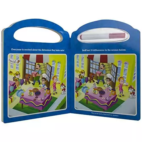 Nickelodeon Paw Patrol interactive activity book for kids offers engaging wipe-clean pages that promote fun learning and skill development.