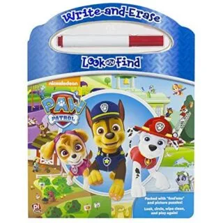 Nickelodeon Paw Patrol interactive wipe-clean activity book for kids enhances learning with educational exercises and engaging activities.