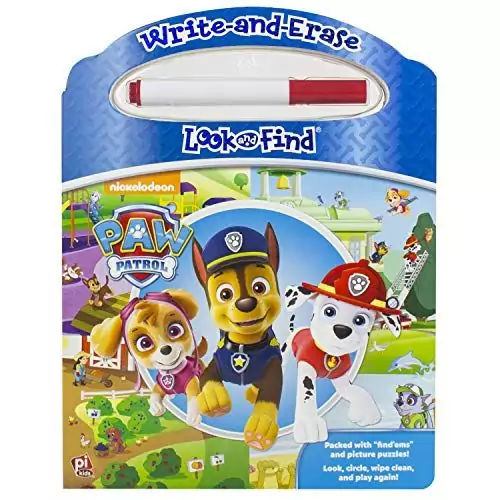 Nickelodeon Paw Patrol interactive wipe-clean activity book for kids enhances learning with educational exercises and engaging activities.