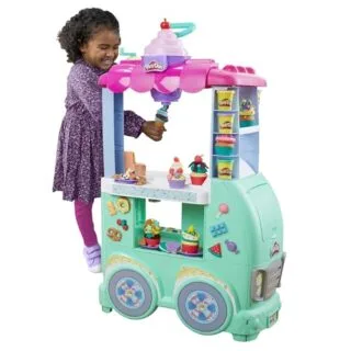 Enhance creativity with the Play-Doh Sweet Snacks Food Truck Playset featuring 12 vibrant colors for imaginative, educational playtime.