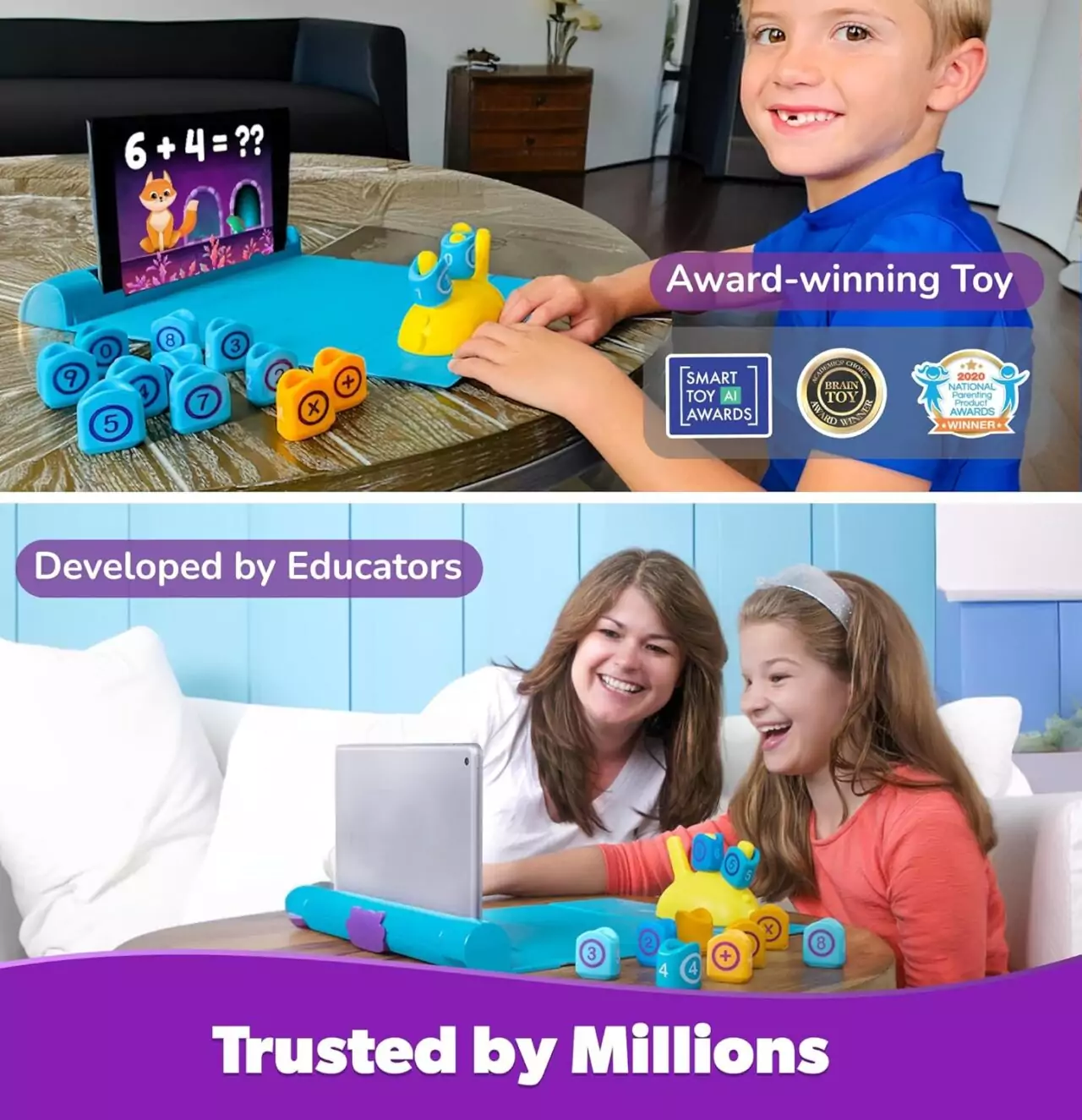 Enhance math skills with PlayShifu Plugo Count, an interactive learning toy for kids that combines educational fun with digital play.