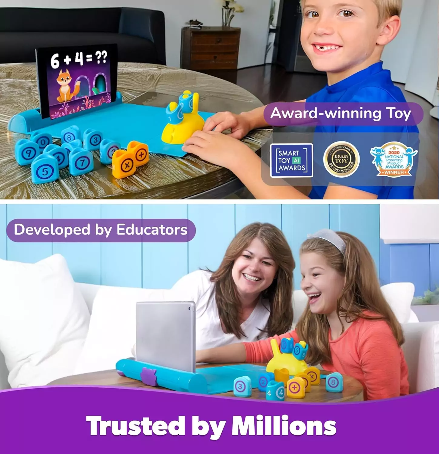 Enhance math skills with PlayShifu Plugo Count, an interactive learning toy for kids that combines educational fun with digital play.