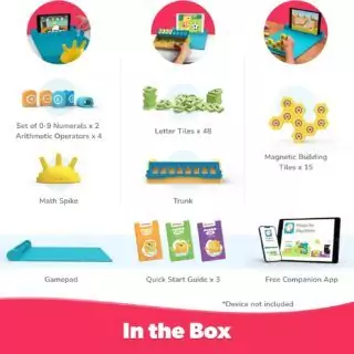 Engaging STEM Educational Toy Set by PlayShifu: Plugo Math and Words Magnetic Blocks for Interactive, Fun Learning and Skill Development