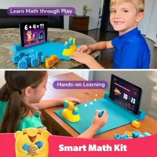 Interactive STEM Toy for Children: PlayShifu Plugo Pack combines engaging math, vocabulary, and magnetic block activities for educational play.